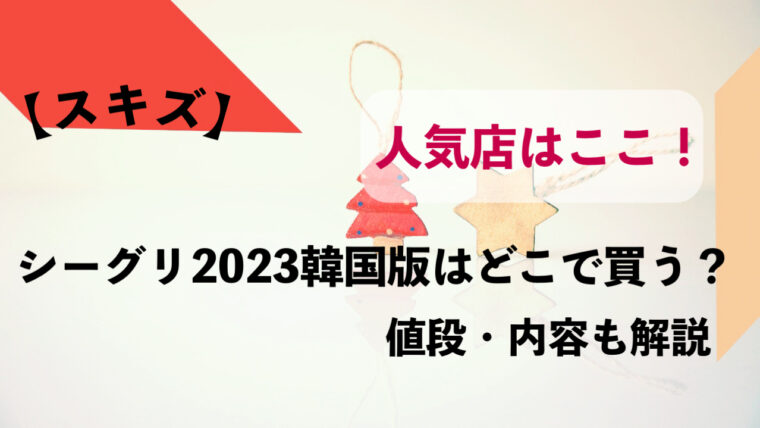 最大55％オフ！ stray kids 2023 シーグリ 新品 未開封 abamedyc.com