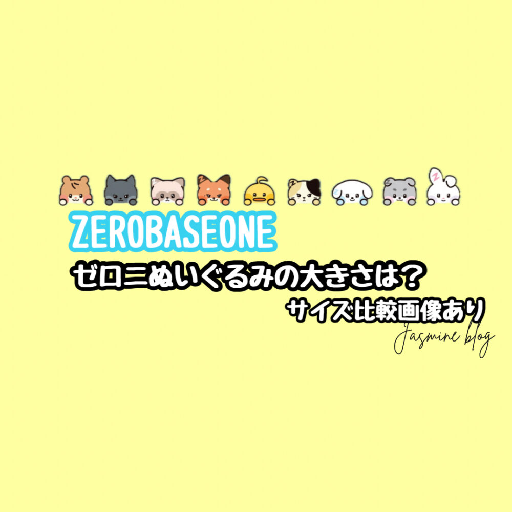 ZEROBASEONE ZB1 zeroni ゼロニ　ゼベワン　ゼロベースワン　ぬいぐるみ　大きさ　サイズ