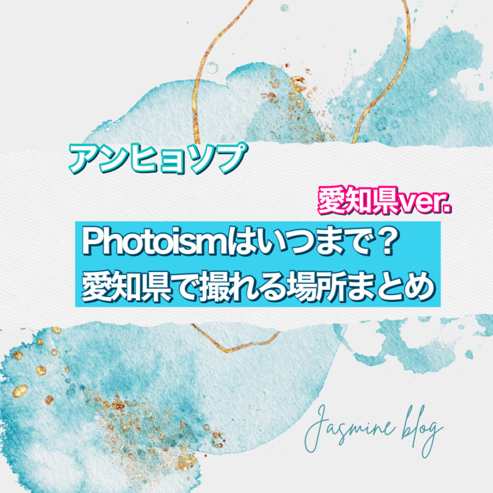 PHOTOISM　フォトイズム　アンヒョソプ　どこで撮れる　いつまで　場所　愛知